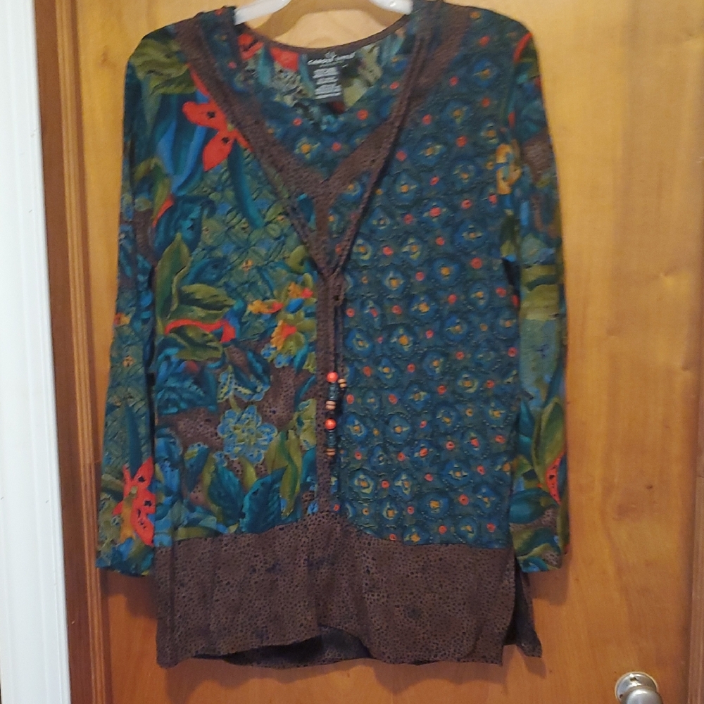 Carole Little Multicolor Floral Top